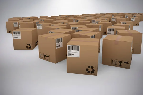 Cardboard courier boxes — Stock Photo, Image