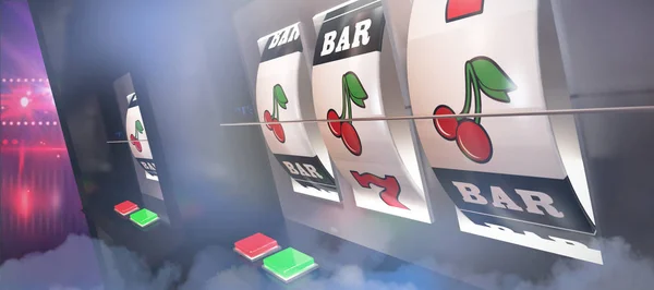 Slot machine che colpisce jackpot — Foto Stock