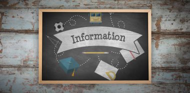 Kara tahta bileşik görüntü   