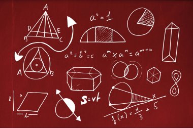 Geometrik şekiller grafik görüntünün bileşik görüntü