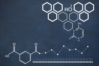 ac kara tahta görüntüsünü karşı kimyasal yapısı