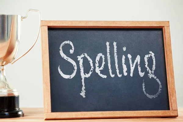 Spelling text on white background — Stock Photo, Image