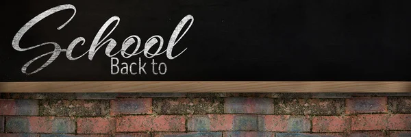 Composite image of back to school text over white background — Stock Photo, Image