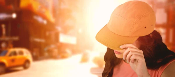 Kobiece kobieta moda model wyświetlone brązowy WPR — Zdjęcie stockowe
