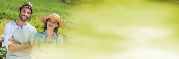 Happy business owners couple — Stock Photo, Image