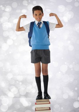 Güçlü kolların esneme öğrenci 