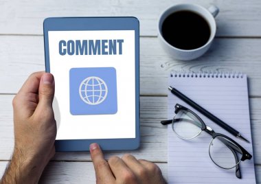 Yorum metin ve dünya grafik