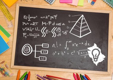 yazı tahtası ve Başbakanlık denklemler