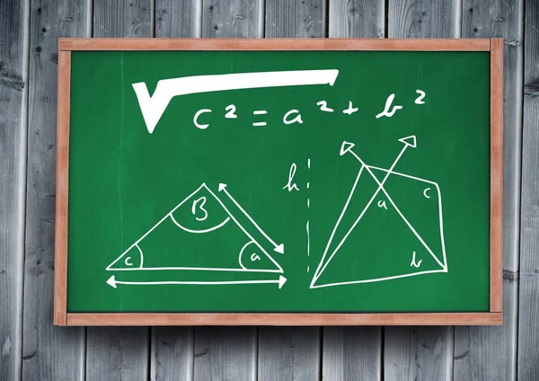 Diagramas de ecuación en pizarra — Foto de Stock