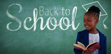 Kız okuma kitabı tahta karşı