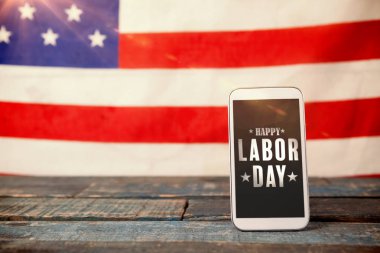 Mutlu İşçi Bayramı metin smartphone cep telefonu ile