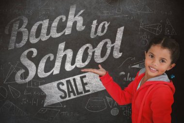 Kız beyaz arka planı el hareketi