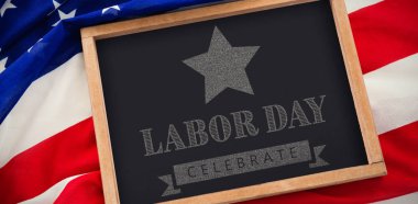 İşçi Bayramı kutlamak kara tahta 