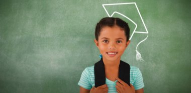 Tebeşir tahtası karşı moduna kızla