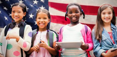 Arkadaş grubu dijital Tablet