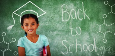 genç kız holding kitaplar