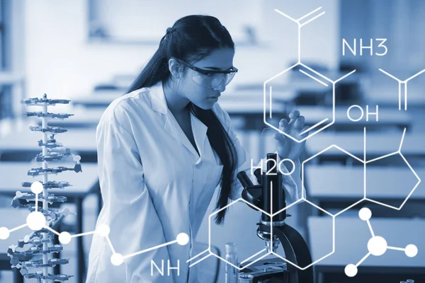 kız öğrenci karşı kimyasal formüller 