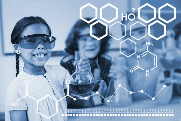 Çocuklar karşı kimyasal yapısı — Stok fotoğraf
