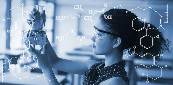 kız öğrenci karşı kimyasal formüller 