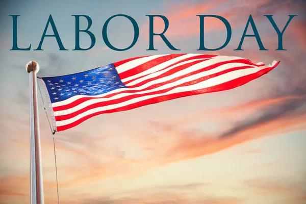 Labor day text — Stock Photo, Image