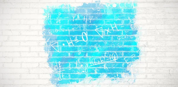 Fórmulas algebraicas contra la pared blanca —  Fotos de Stock