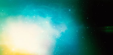 Renkli ışıkların dijital olarak kompozit görüntü 