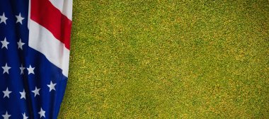 Amerikan bayrağına yakın plan