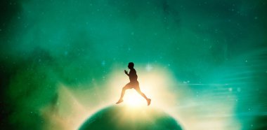 çalışan erkek atlet 