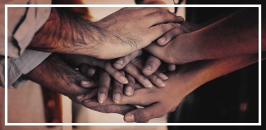 yaratıcı iş takım yığın eller 