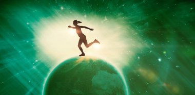 çalışan kadın atlet 