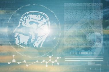 Dijital görüntü Dna sarmalı ve beyin arabirimi