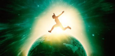 Koşan atletik kadın 