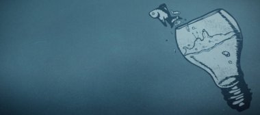 Balık ampul kase dışarı atlama 