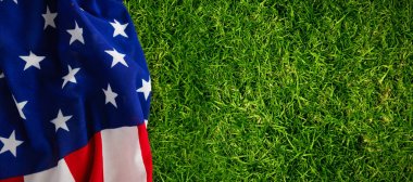 Yıldız şekiller çizgili Amerikan bayrağı 