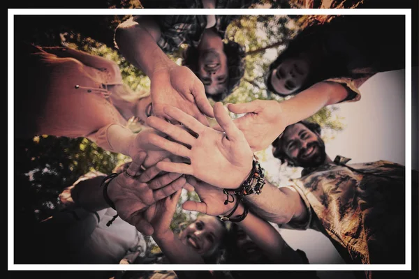 Arkadaşlar bir handstack Park şekillendirme