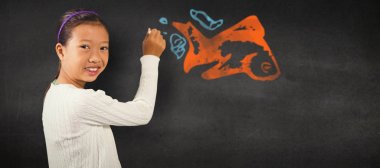 sevimli öğrenci yazma portresi