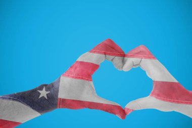 Çift elle kalp şekil verme