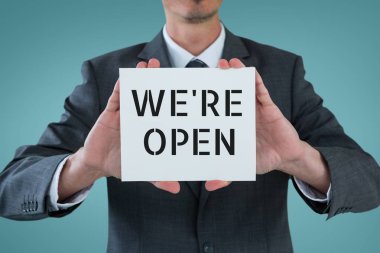 Biz bir kartla holding iş adamı açık metin