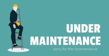 Altında bakım metinle alt adam 