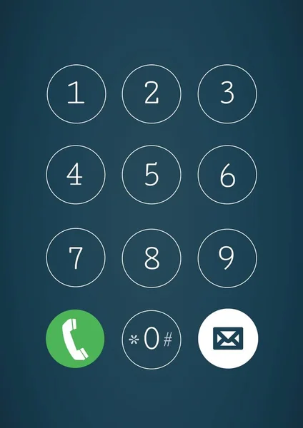 Phone keyboard interface — Stock Photo, Image