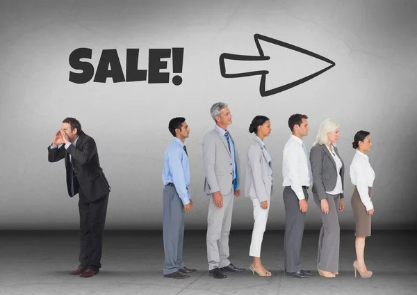 İşadamı grubunun ters yönde arama