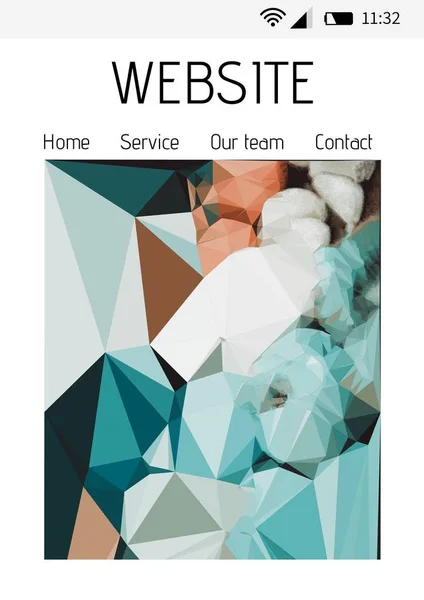 Interface de telefone site — Fotografia de Stock