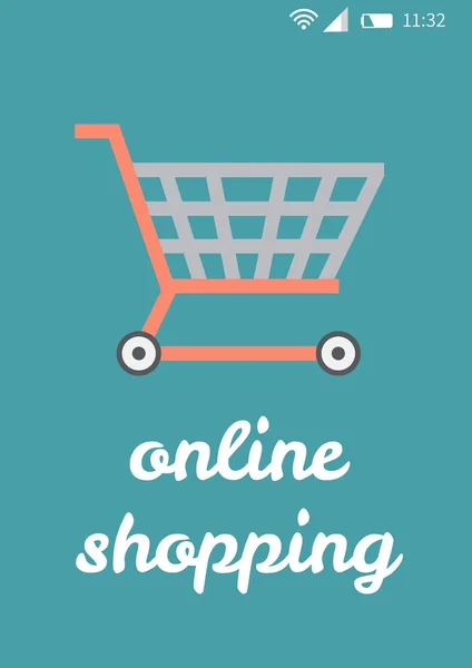 Online shopping-gränssnitt — Stockfoto