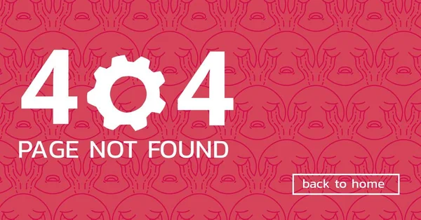 404 сторінку не знайдено на червоному тлі — стокове фото
