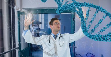 Doktor adam 3D Dna dizisi ile etkileşim