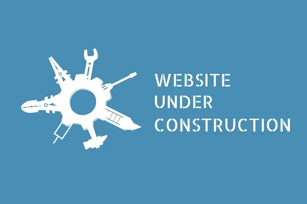 Website under construction text — Stock Photo, Image