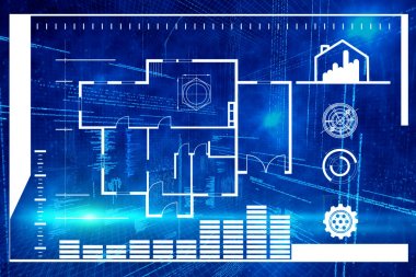 ev planı çizim sanal veri karşı
