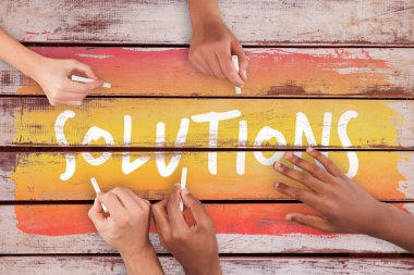 İş adamları mangası ile yazma 