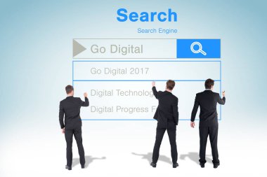 İş takım yazı birçok parçalardan oluşan imge 