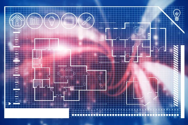 bilgisayar ekran karşı ev planı